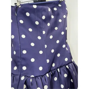 SELF-PORTRAIT Polka Dot Satin Midi Dress UK10/US6 thumbnail 9