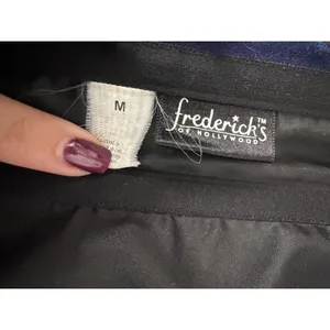 Frederick's of Hollywood Jean Denim Y2K Style Corset Top Size Medium thumbnail 4