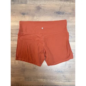 Lululemon Align High-Rise Short 4" Copper Rust Orange Nulu Yoga Shorts Size 18 thumbnail 2