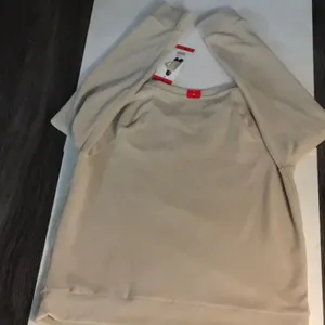 Marc New York Andrew Marc Crewneck Beige Sweater M Academia Cabincore Preppy NEW thumbnail 4