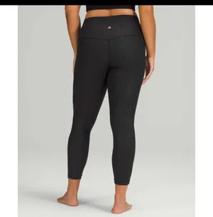 Lululemon Align High-Rise Pant Size 18 Aqueous Emboss Black 28" NWT thumbnail 3
