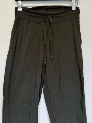 LULULEMON Dance Studio Mid-Rise Cropped Pant Dark Olive Green 4 thumbnail 4