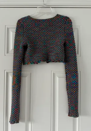 Urban Outfitters Colorful Cropped Sweater thumbnail 4