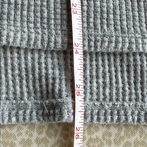 OFFLINE by Aerie Gray Waffle Knit Henley Long Sleeve Shirt S thumbnail 12