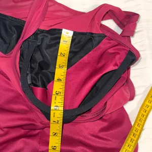 Miraclesuit Rendezvous One Pc‎ Swimsuit Burgundy Mesh High Neck Tummy Control thumbnail 12