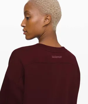Lululemon Perfectly Oversized Crew Garnet 6 thumbnail 8