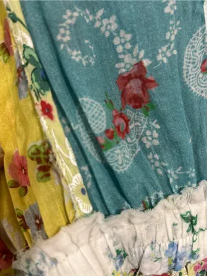 Loveshackfancy Floral Patchwork Summer Dress Preppy Cottagecore thumbnail 3