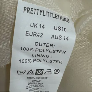 Pretty Little Thing Faux Sherpa Double Breasted Teddy Coat Cream 10 Borg‎ Lapel thumbnail 14