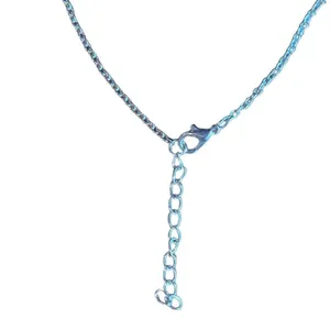 Silver Tone Diamond Heart Mother Child Holding Hands Pendant Adjustable Necklace thumbnail 3