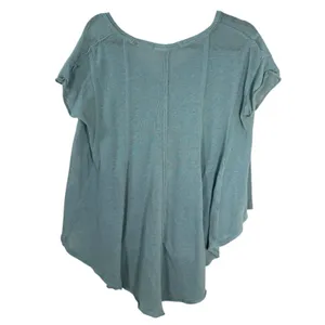 Free People We the Free Sammie V Neck Short Sleeve Flowy High Low Tee Shirt XS thumbnail 6