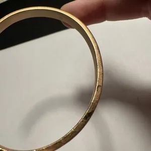 Women’s Rosy Gold Tone Rhinestone Cuff Bangle Bracelet 6 3/4 Inch thumbnail 8