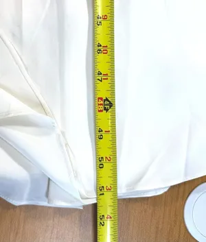 Womens Ivory Satin Puff Sleeve Maxi Dress M Bridal Sofie the Label Bohme NWOT thumbnail 6