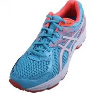 ASICS gel contend 2 aqua & coral sneakers size 7.5 thumbnail 1