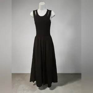 Lioness- Piroutte Black Maxi Dress In Onyx Size Small thumbnail 4