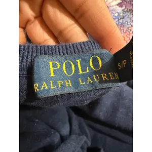 Polo Ralph Lauren Navy‎ Blue Cotton Cashmere Crewneck Sweater Mens Small S/P thumbnail 4