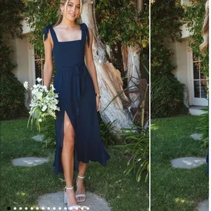 Show Me Your Mumu Claire Midi Dress in Rich‎ Navy Crisp Blue size xs thumbnail 10