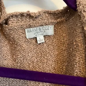 Warm and cozy cardigan Tan Size L thumbnail 2