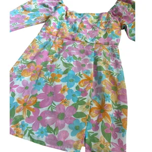 The Frolic‎ Floral Print Square Neck Mini Dress Multi Size 10 thumbnail 5