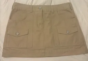 Aritzia Sunday Best Skirt Khaki Mini thumbnail 1