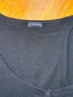 Brandy Melville Top Black Crop thumbnail 2
