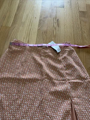 NWT Abercrombie & Fitch Geometric Printed Side Slit Midi Skirt Sz S thumbnail 3