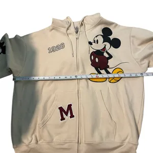Disney Mickey Mouse Ivory Zip Up Hooded Jacket Womens‎ Size XXL thumbnail 12