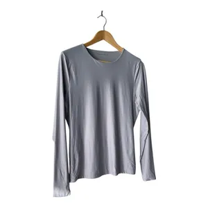 Abercrombie & Fitch Base Layer Crewneck Long Sleeve Gray Shirt XL NWT thumbnail 3