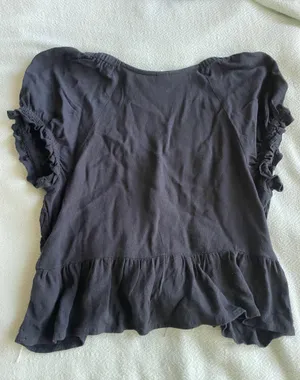 Black Crop T Shirt thumbnail 2