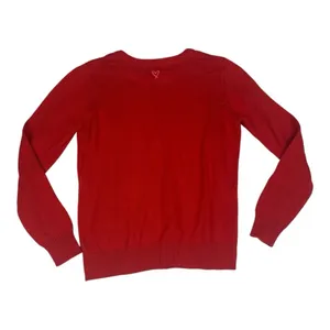 Victoria's secret womens medium red angel sweater cashmere blend knit thumbnail 2