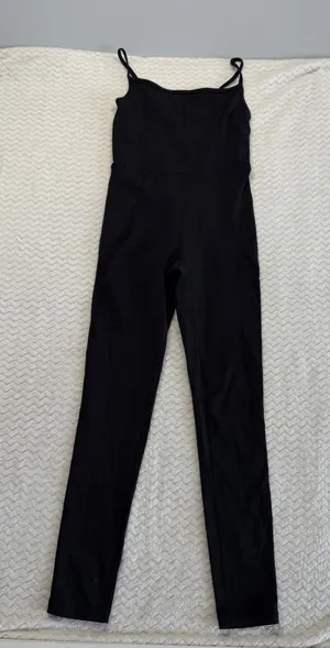 Le Fou by Wilfred Black Spaghetti Strap Unitard Jumpsuit XS Ankle Length thumbnail 1