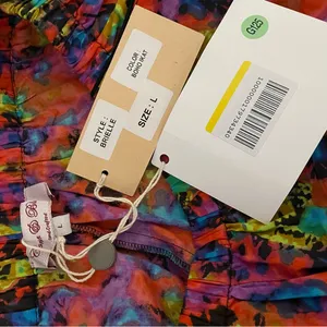 NWT Connor & Blake Brielle Shorts Y2K Streetwear Boho Dopamine Maximalist Resort thumbnail 4