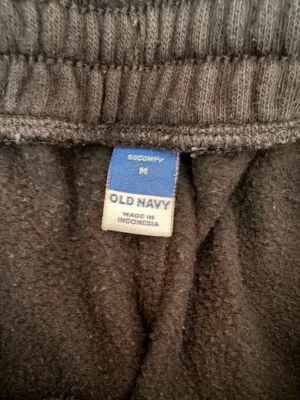 Old navy black cuffed sweat pants  thumbnail 3