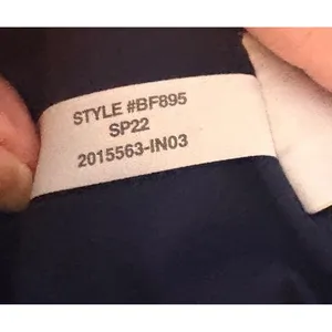 J.Crew Eyelet Shift Dress‎ Womens Size 16 Navy Blue Excellent Ruffle Tie-Neck thumbnail 12