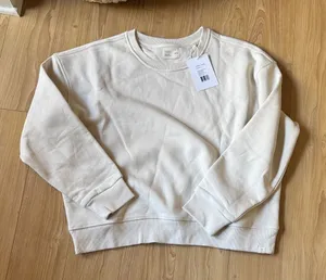 TKEES Fleece Crewneck in Bone thumbnail 1
