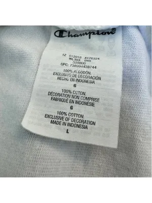 Champion Heritage White Crop T-Shirt Large thumbnail 7