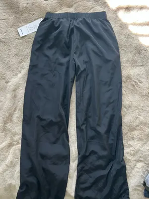 Windbreaker track sweatpants with bows Black thumbnail 5
