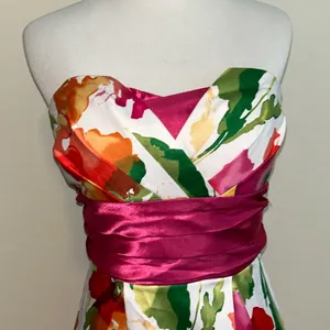 5/$30 🎈 Trixxi floral strapless dress size 3 thumbnail 2