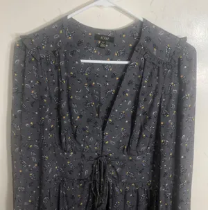AFRM Long Sleeve Paisley Print Mini Dress thumbnail 3