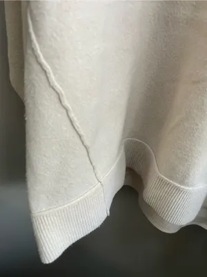 Lucky Brand Women's V-Neck Light Cream Sweater Size L thumbnail 5