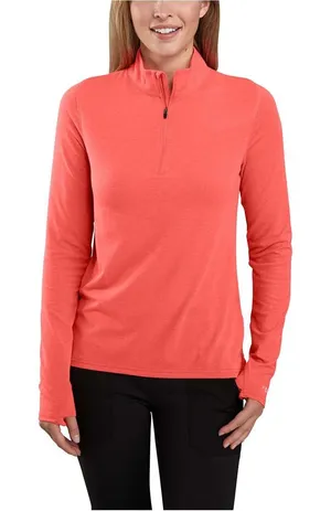 Carhartt Force Delmont Quarter Zip Shirt Size Medium (8-10) thumbnail 1