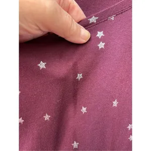 Ann Taylor Loft size L scoop neck long sleeve tee thumbnail 4