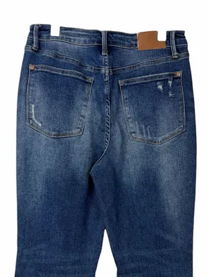 Judy Blue Slim Fit Women’s Jeans Size 30 Stretch Distressed Medium Wash Denim thumbnail 6