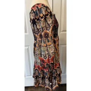 Alice Olivia Julissa Mini Dress Women’s‎ 6 Empire Waist Puffed Sleeve Smocked thumbnail 7