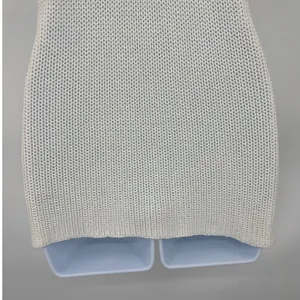 Newbury Kustom Open Knit Sleeveless Sweater Sz M Coastal Boho Summer Deep V thumbnail 7