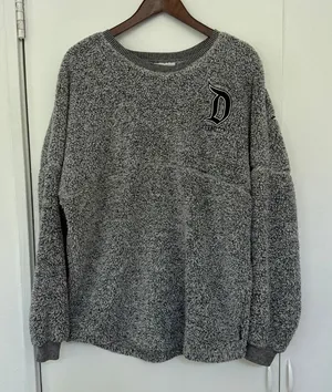 DISNEY Parks Sherpa Cozy Spirit Jersey Black/Grey Size Medium thumbnail 1