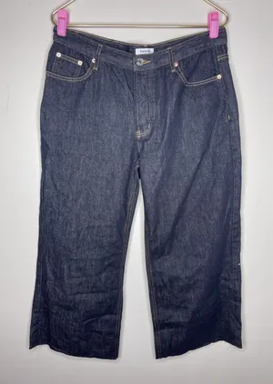 Parke Low Rise Baggy Jean in Dark Wash Blue Sz 29 thumbnail 1