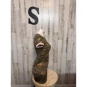 J For Justify Camo Ringer Mini Dress Womens Size Small S Pink Trim Camouflage thumbnail 2