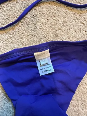 NWOT L*Space Lexie Bitsy cut bikini set royal blue thumbnail 3