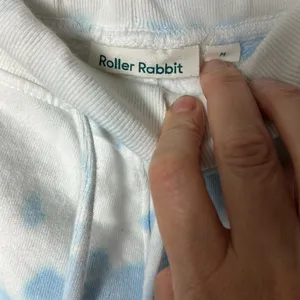 Roller Rabbit Blue Monkey Tie Dye White and Blue Sweatpants Size Medium thumbnail 6
