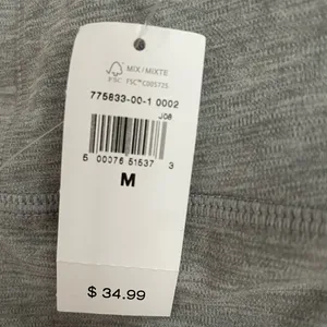 GAP Studio Sky High Gray Bike Shorts - NWT! thumbnail 3